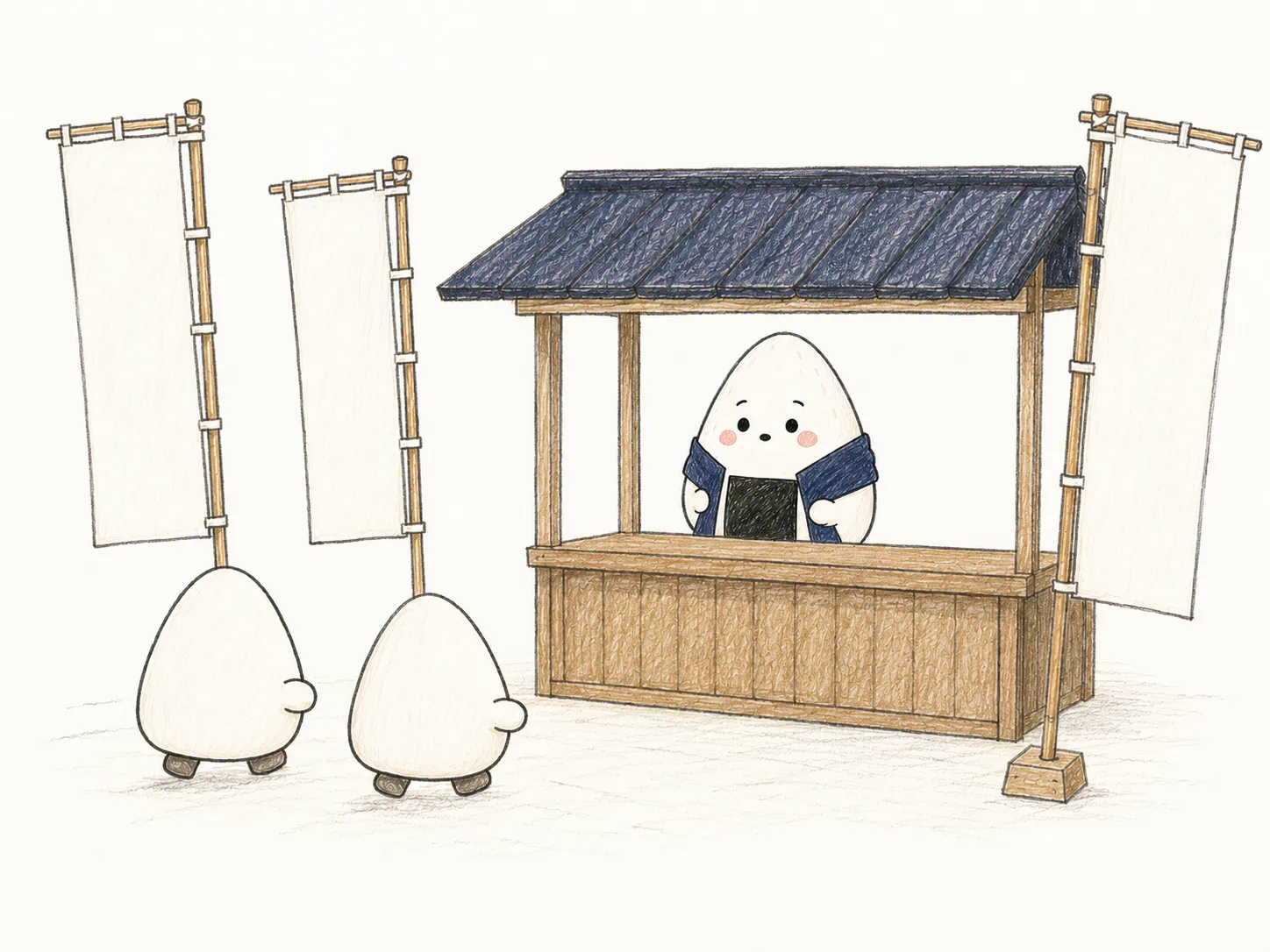 広告を使った販売のイラスト